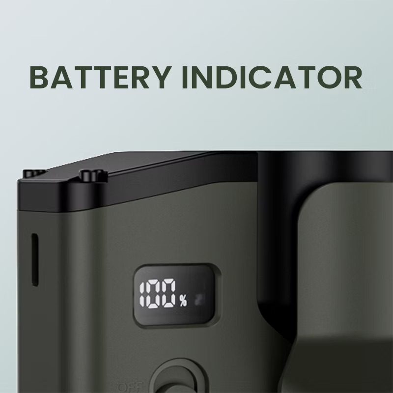 Lemoistar FB4 特大容量強風掛腰風扇 8000mah - 軍綠色 - Image 4
