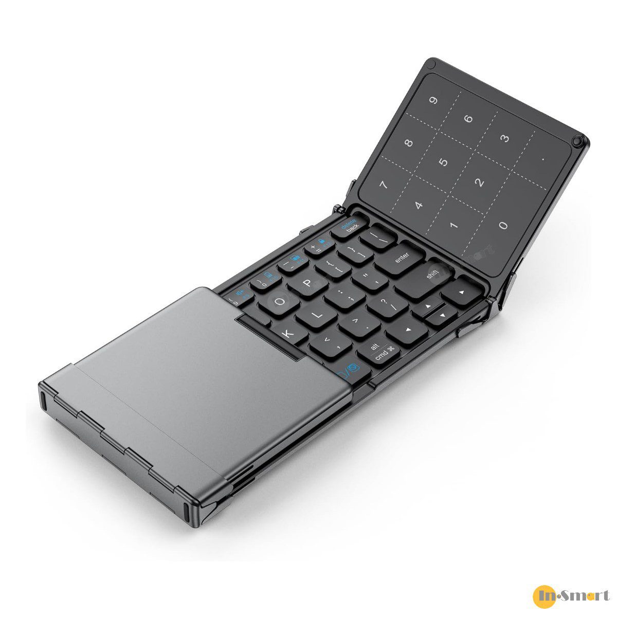 Alternative view of iClever – IC-BK18 超纖薄折疊式藍牙鍵盤 (美式) 連多點敏感觸控板加數字鍵盤