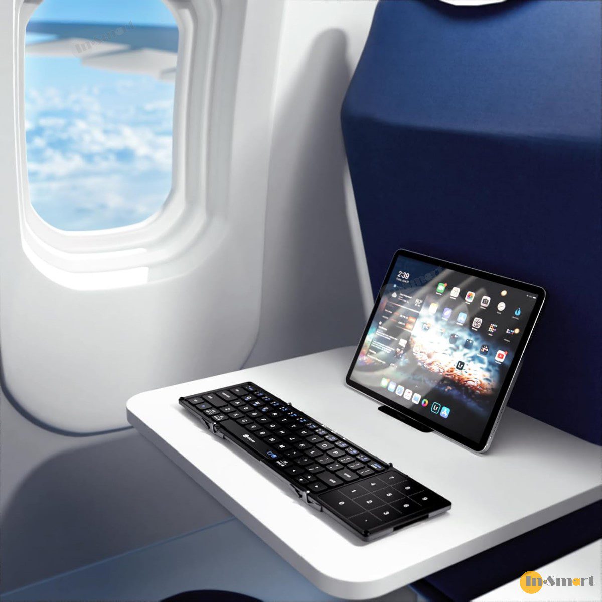 iClever – IC-BK18 超纖薄折疊式藍牙鍵盤 (美式) 連多點敏感觸控板加數字鍵盤 - Image 9