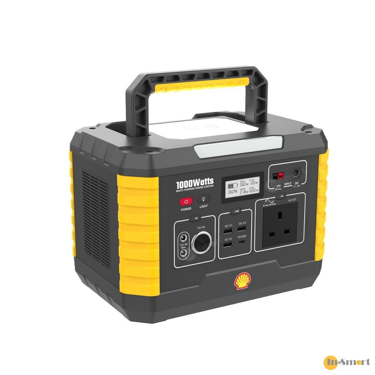 Shell - MP1000 露營行動電源站 270000mAh 1000W 220V AC輸出 60W PD 快充 - Image 3