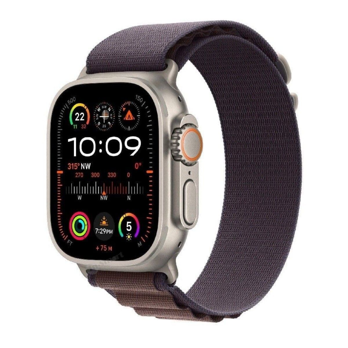 Alternative view of Apple – Watch Ultra 2 GPS + 流動網絡 49mm 原色鈦金屬錶殼配登峰手環靛藍色 (S) MRFE3ZA/A 香港行貨 運動手錶 健康監測 戶外探險