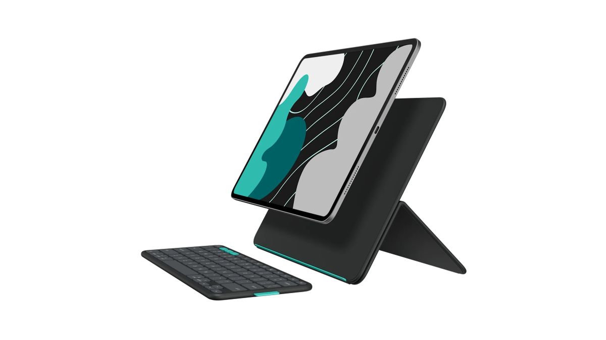 Logitech – Flip Folio iPad 專用 可分離式 藍牙鍵盤保護套 - 適用於 iPad Pro 13 英吋 (M4)、iPad Air 13 英吋 (M2 和 M3) - 920-013394 - Image 4