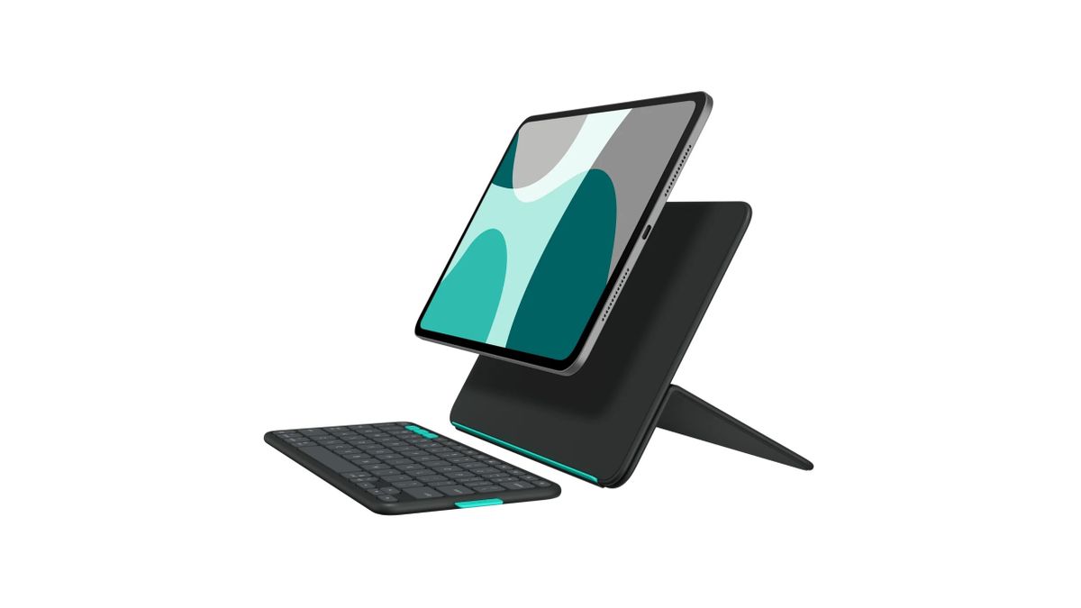 Logitech – Flip Folio iPad 專用 可分離式 藍牙鍵盤保護套 - 適用於 iPad Pro 11 吋 M4、iPad Air 11 吋 M2 M3、iPad Air 第5代 - 920-013409 - Image 3