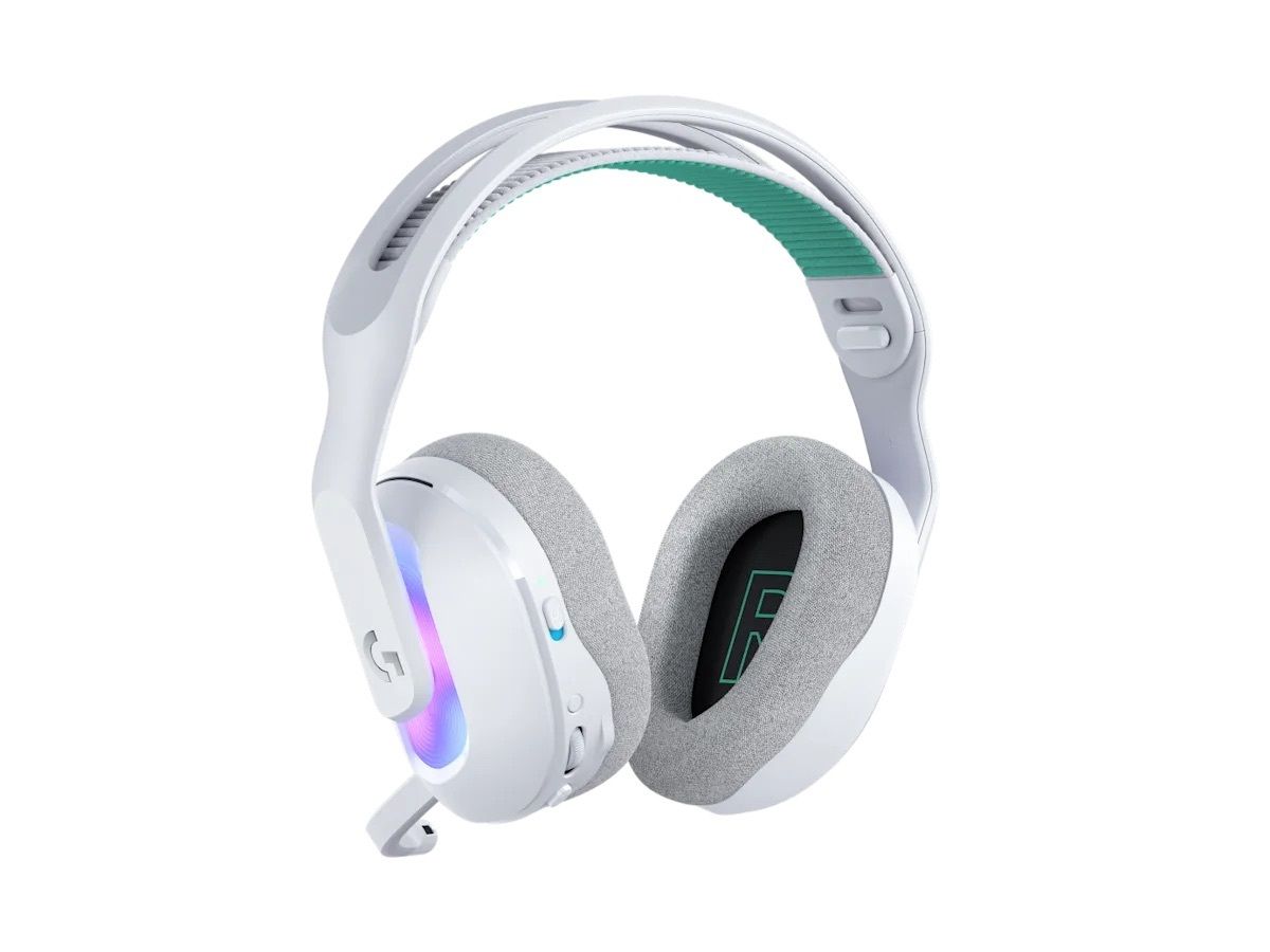 Alternative view of Logitech – G522 LIGHTSPEED - G5 系列 - 光速無線遊戲耳機配備光同步 RGB - 白色 - 981-001551