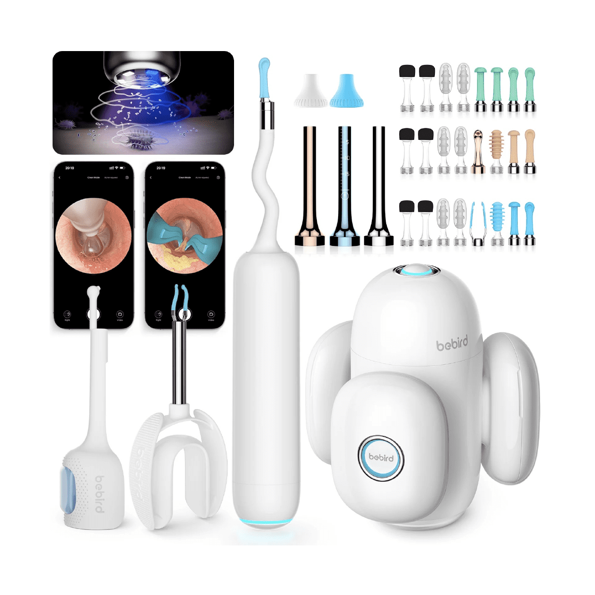 bebird – 家庭式耳道護理套裝 無線智能可視採耳棒 耳挖 耳道清潔棒 耳勺 (長者耳道、兒童耳道、成人耳道套件)│ Home 30S