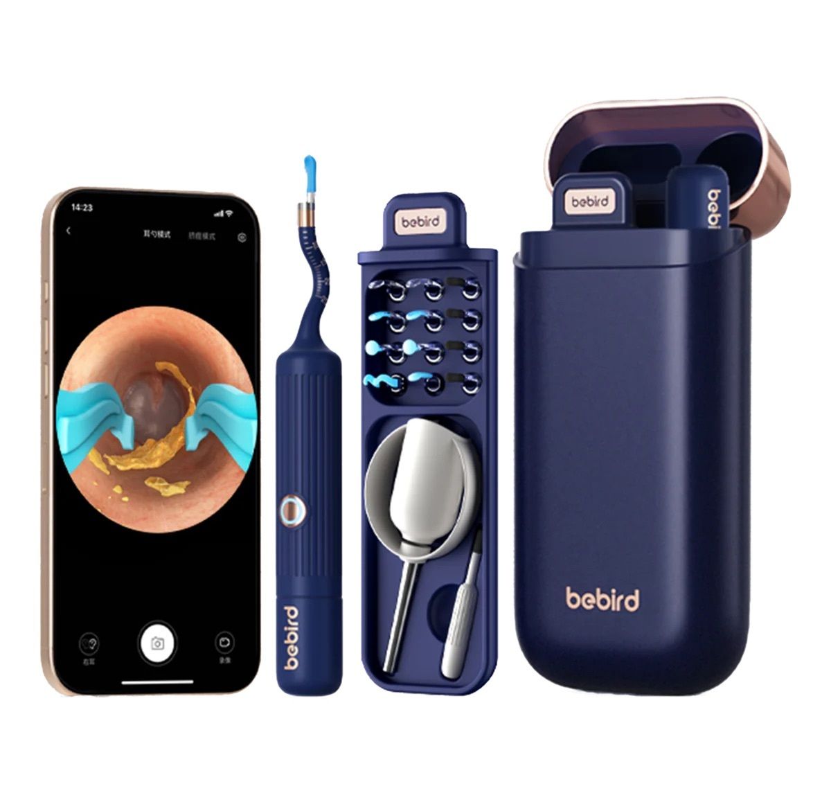 bebird – 多功能彎曲定型掏耳棒 無線智能可視採耳棒 耳挖 耳道清潔棒 耳勺│I35R