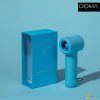 DOMA – Mini Tornado 高速手持戶外迷你便攜小風扇; 內置 2000mAh 電池; 4段風力; 19000 rpm 超強風力; 輕巧細小; 帶有登山掛鉤 (藍色)