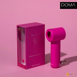 DOMA – Mini Tornado 高速手持戶外迷你便攜小風扇; 內置 2000mAh 電池; 4段風力; 19000 rpm 超強風力; 輕巧細小; 帶有登山掛鉤 (玫紅色)