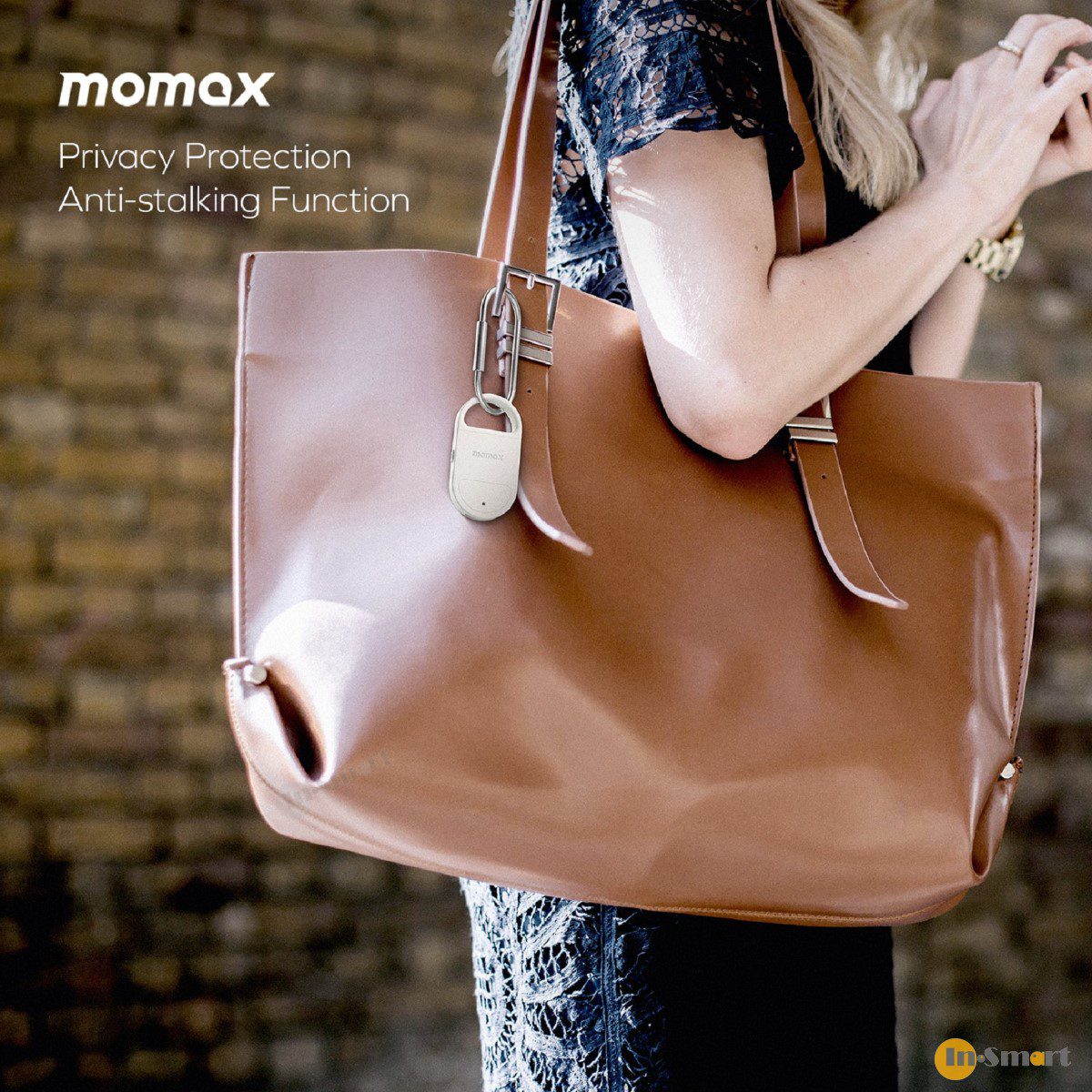 MOMAX – PinBuzz 可充電防盜個人警報器 Find my 全球定位器 防丟器 防狼器 實時追踪物品 精準定位 APPLE FIND MY 認證 AirTag BR17 - Image 4