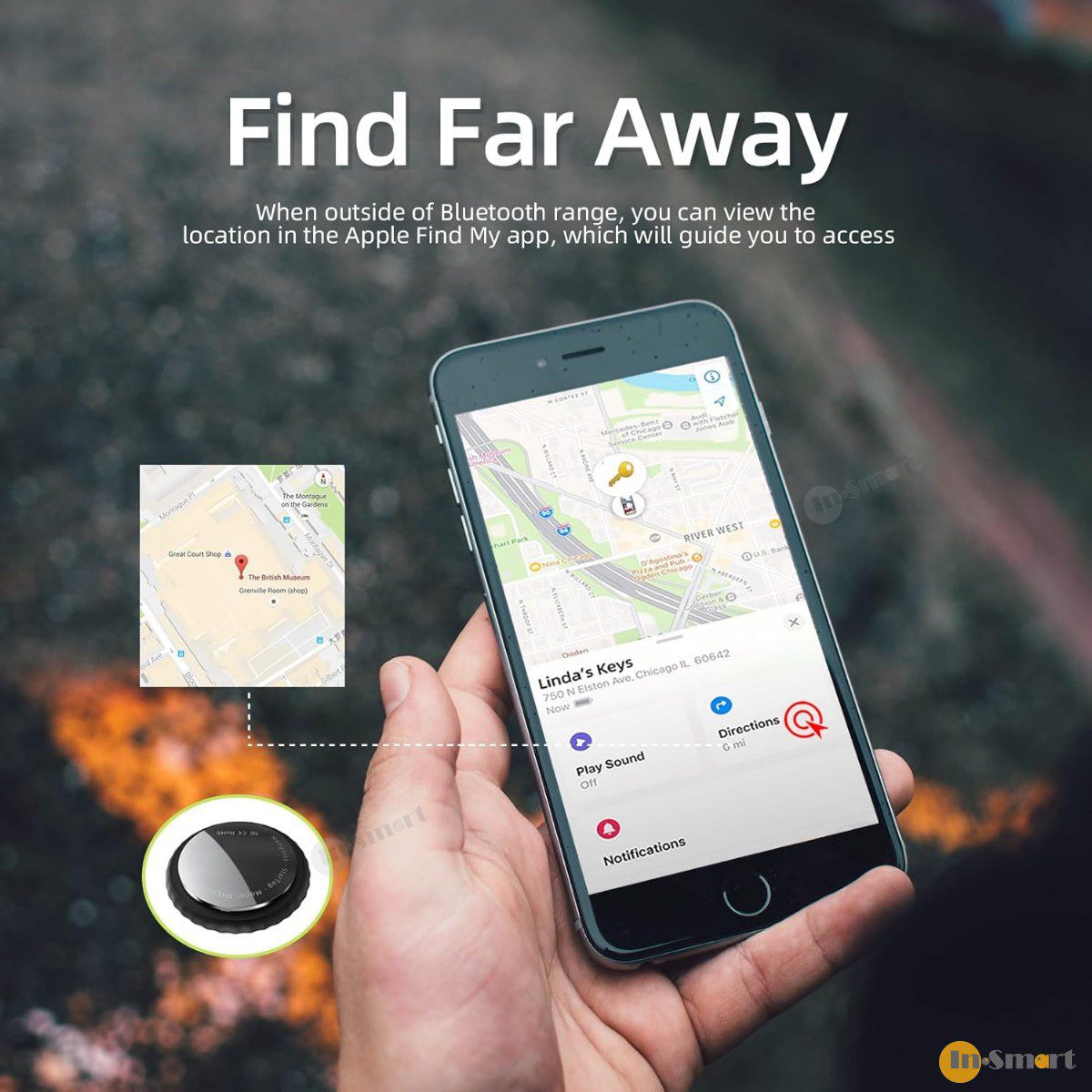 Mangotek – StarTag Find my 全球定位器 防丟器 實時追踪物品 精準定位 APPLE FIND MY 認證 AirTag 大小 - Image 4