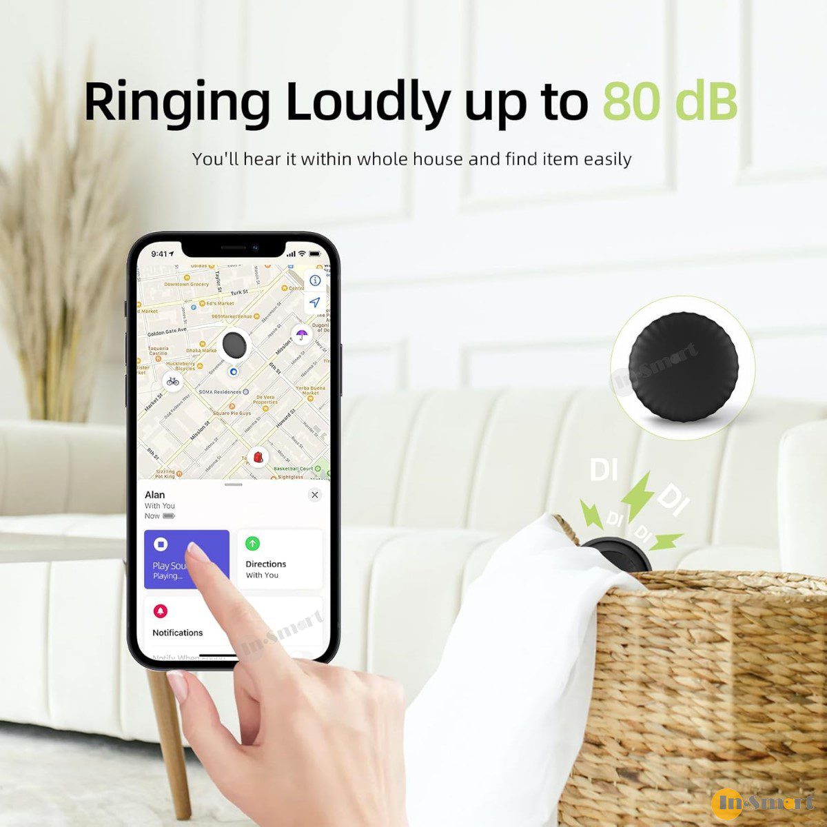 Mangotek – StarTag Find my 全球定位器 防丟器 實時追踪物品 精準定位 APPLE FIND MY 認證 AirTag 大小 - Image 5