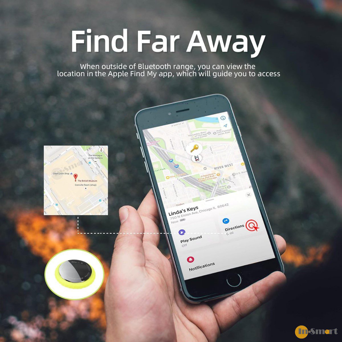 Mangotek – StarTag Find my 全球定位器 防丟器 實時追踪物品 精準定位 APPLE FIND MY 認證 AirTag 大小 - Image 4
