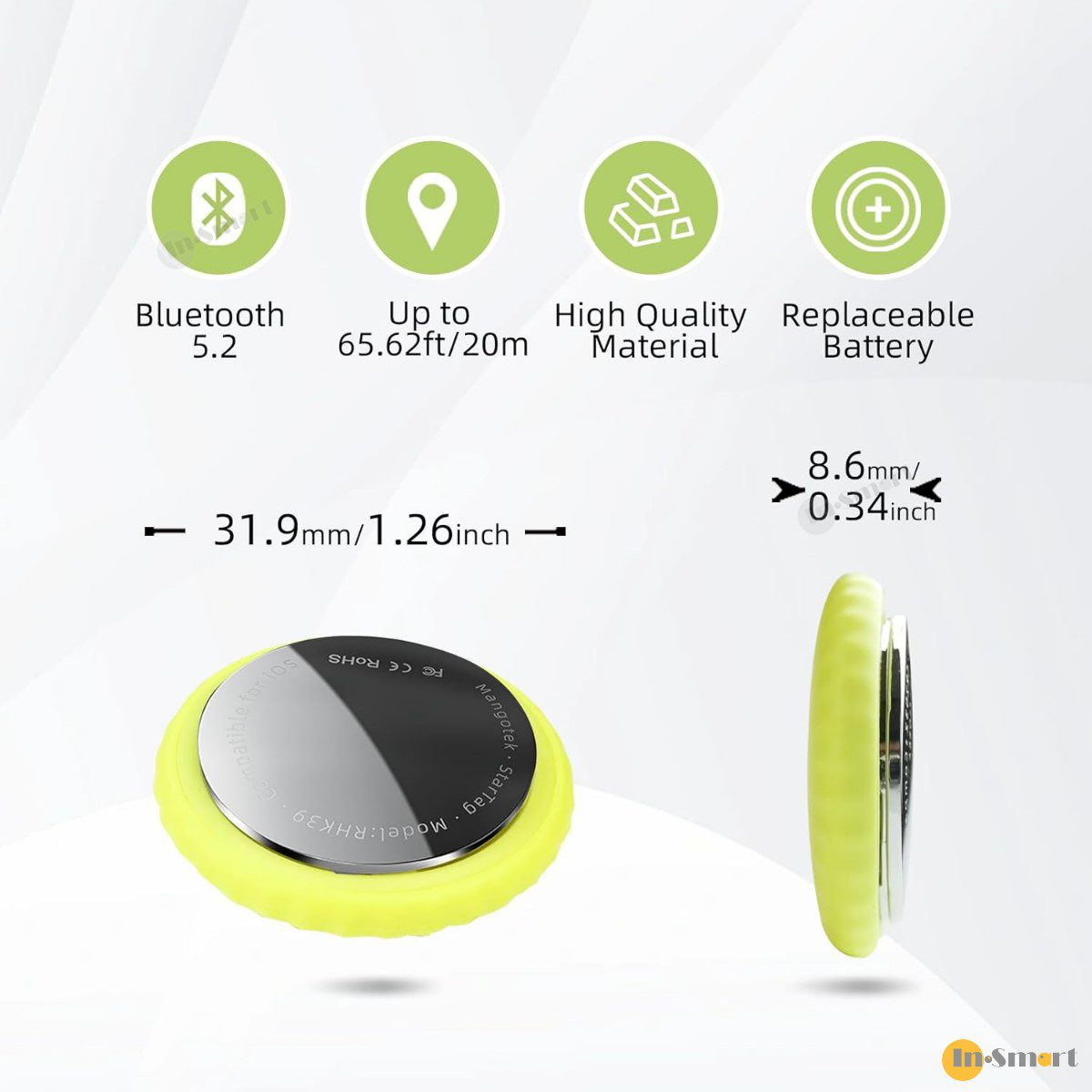 Mangotek – StarTag Find my 全球定位器 防丟器 實時追踪物品 精準定位 APPLE FIND MY 認證 AirTag 大小 - Image 7