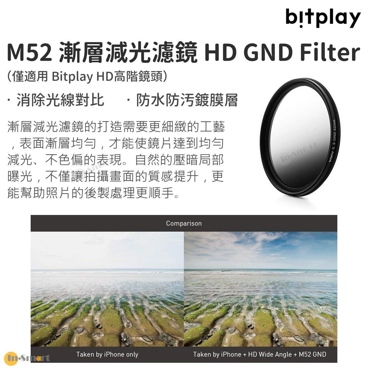 Bitplay – M52 漸層減光濾鏡 (HD GND Filter); 適用新版HD高階鏡頭系列