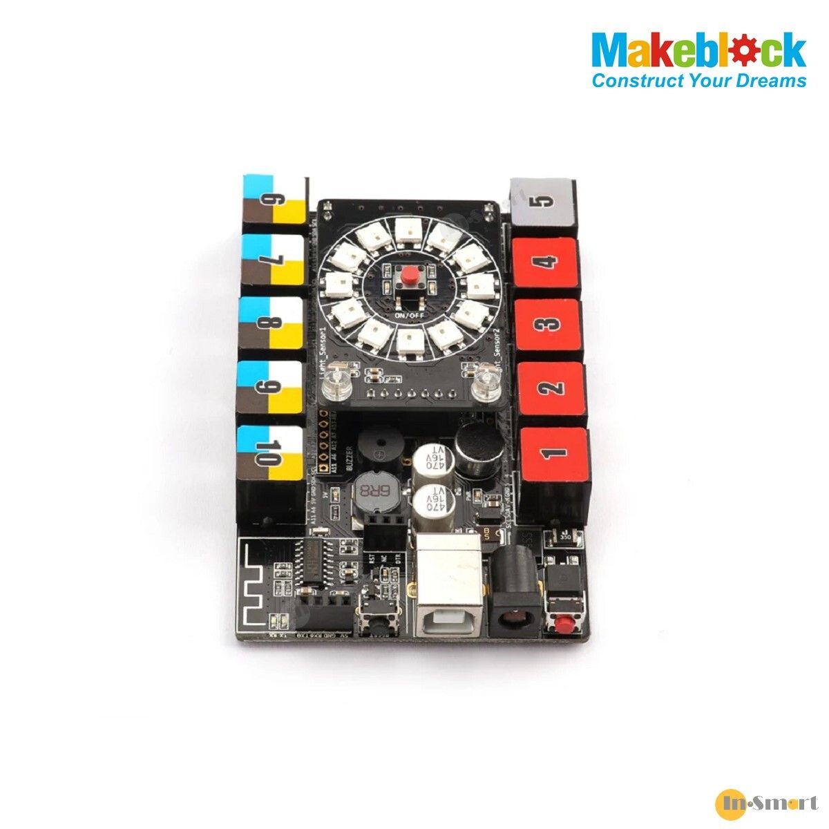 Makeblock – Me Auriga 主機板; 適用於 MakeBlock mBot Ranger;板載多個感測器,包括溫度,陀螺儀,聲強檢測,Buzzer驅動;支援無線藍牙控制及藍牙升級韌體功能 - Image 5