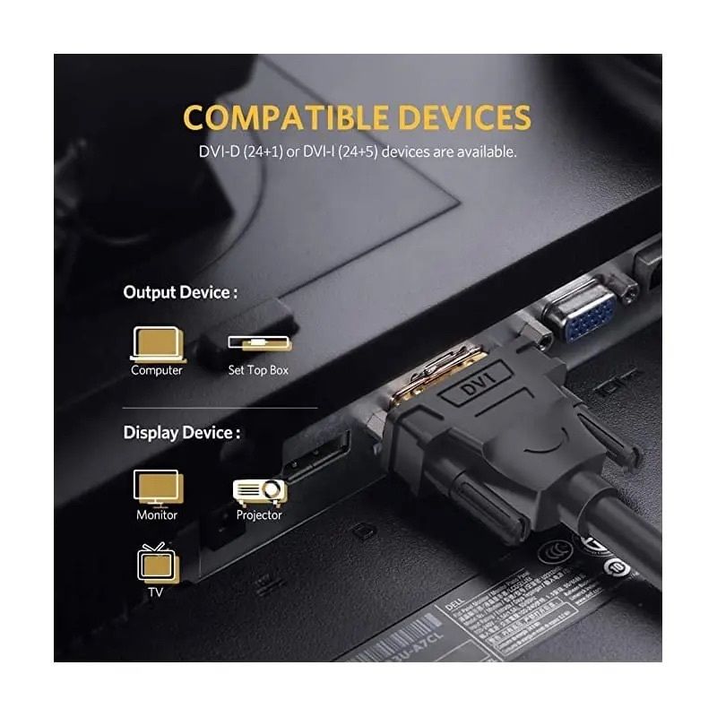 UGREEN 8211 DVI-D 241 雙鏈接公對公數字視頻電纜 15米  DV101  11606