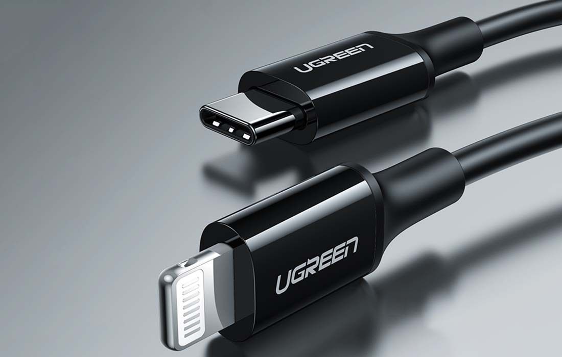 Alternative view of UGREEN - USB-C Lightning MFi 3A iPhone iPad 快速充電數據傳輸 1米 黑色 | US171 / 60751