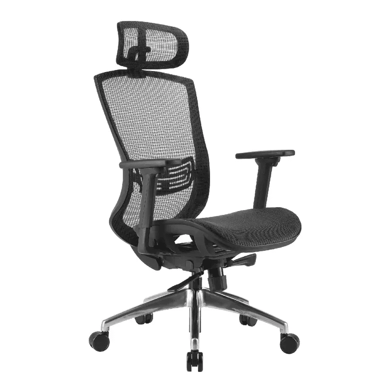 i-Rocks T03 人體工學網椅 (菁英黑)(GC-T03BK)(未包安裝費)