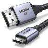 UGREEN - Mini HDMI 轉 HDMI 2.1 動態 HDR 8K 60Hz 電纜 1米 | HD163 / 15514