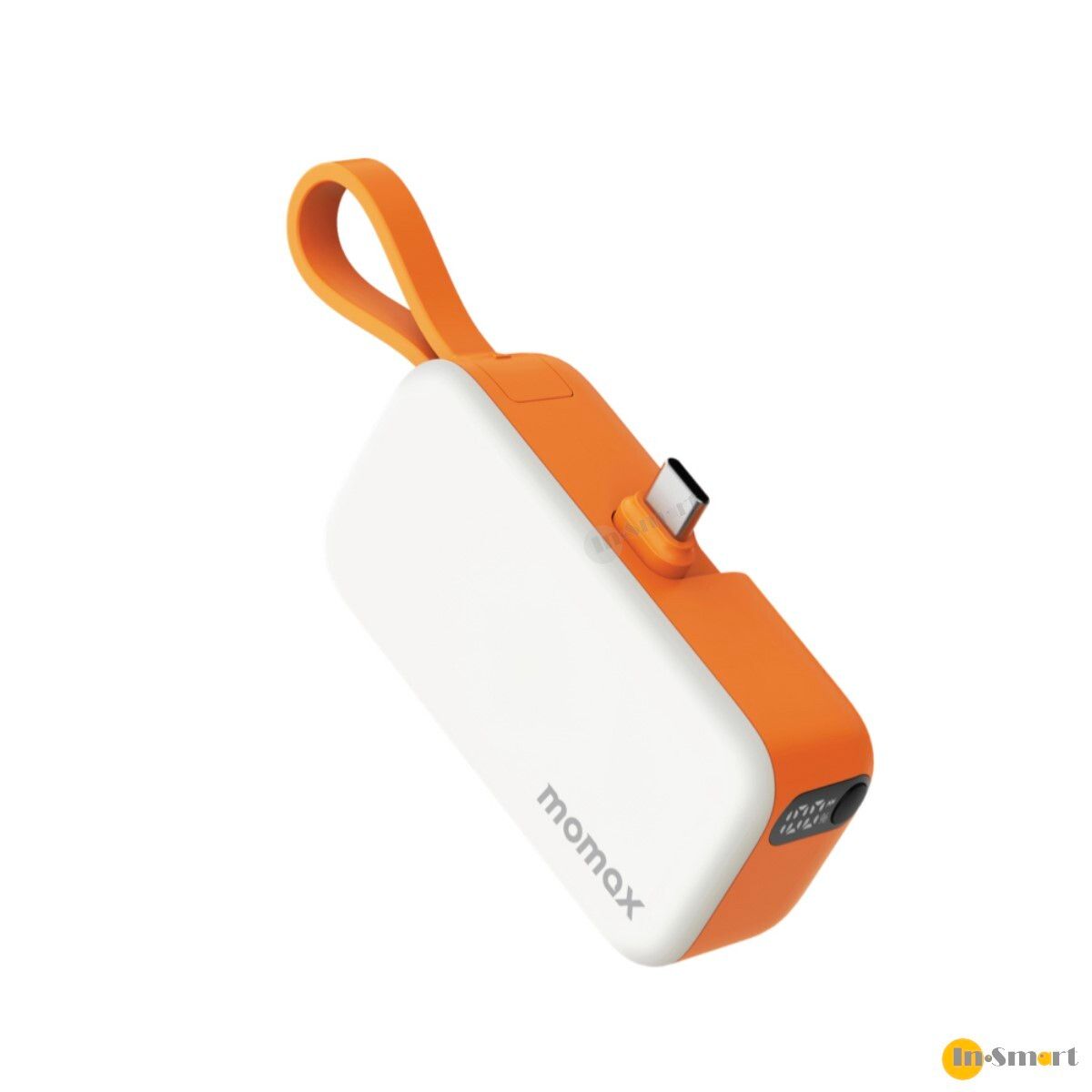 Alternative view of MOMAX - 1-Power Mini 5000mAh 迷你帶線 USB-C 行動電源 (3C CCC 認證) IP130 尿袋 充電 PD 20W LED 電量顯示