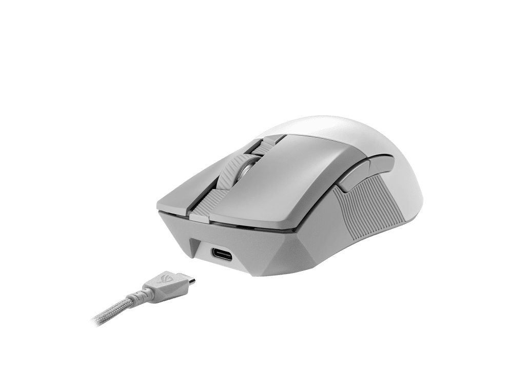 ASUS 華碩 ROG Gladius III Wireless AimPoint 無線電競滑鼠 (白色) - Image 3