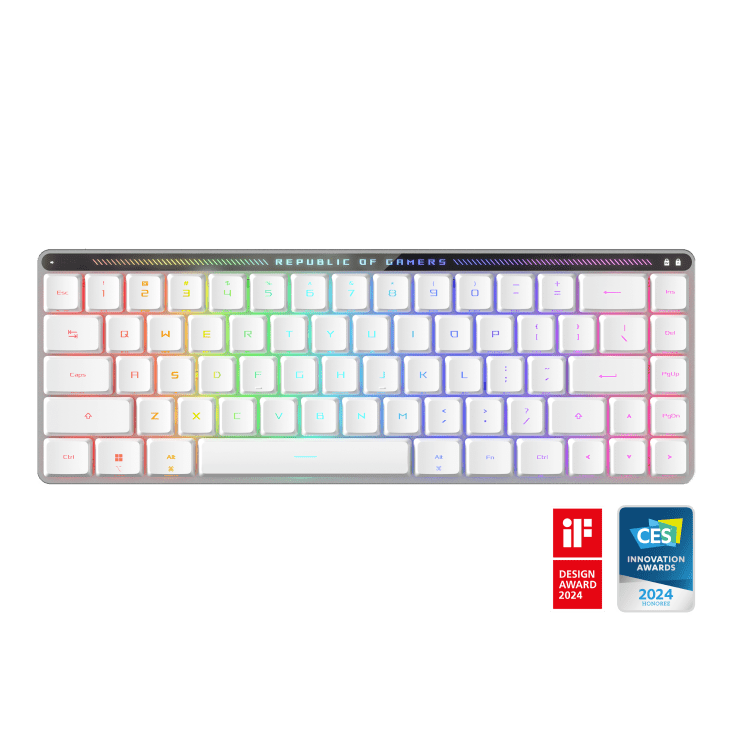 ASUS 華碩 ROG Falchion RX Low Profile 光學矮軸 65% 精巧無線電競鍵盤 (紅軸)