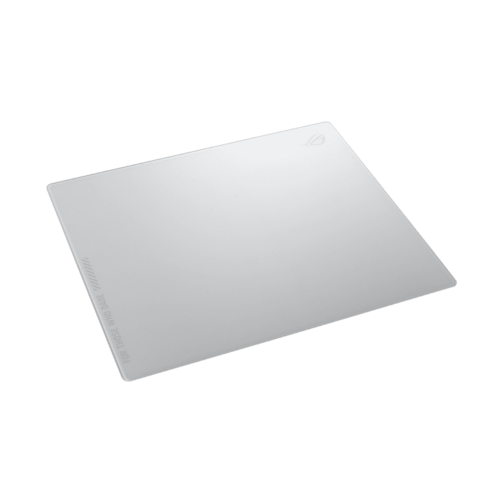 ASUS 華碩 ROG Moonstone Ace L Glass Mouse Pad (白色)(鋼化玻璃滑鼠墊)