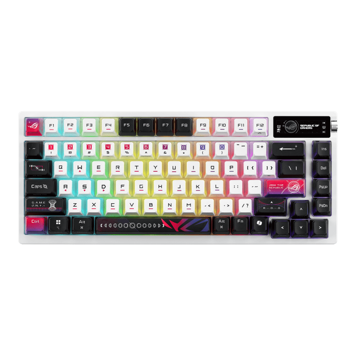 Alternative view of ASUS 華碩 ROG Azoth X 75% 客製化 V2 Snow軸電競鍵盤機械式鍵盤