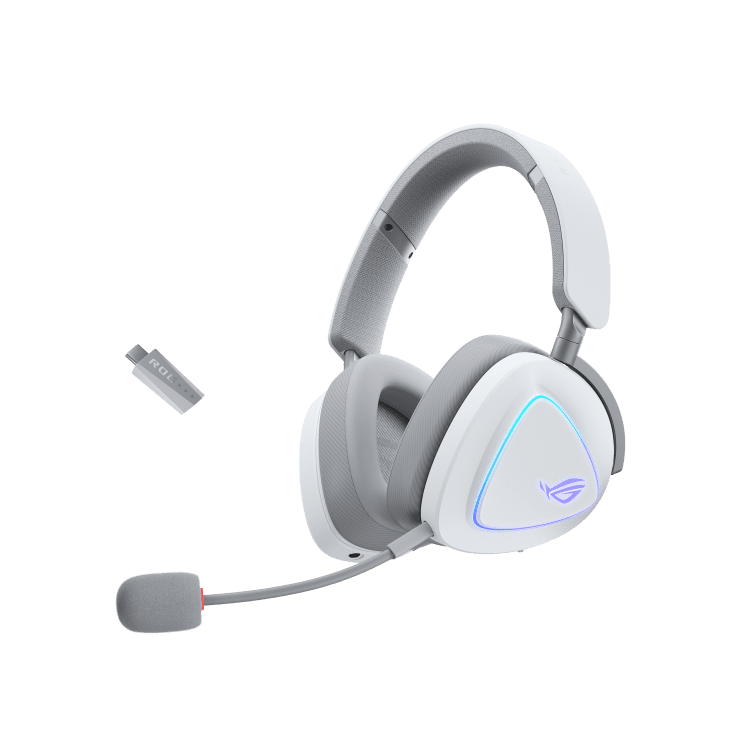 ASUS 華碩 ROG Delta II Wireless 頭戴式無線耳機 (三模連線)(白色)(PC/PS5)