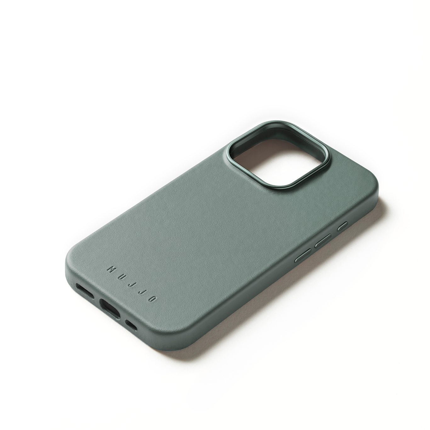 MUJJO - 全皮套手機殼兼容MagSafe適用於iPhone 16 Pro - 煙燻綠 - Image 3