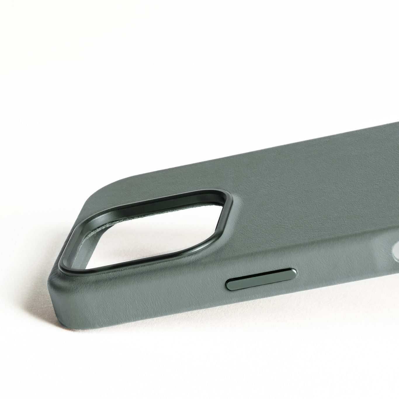 MUJJO - 全皮套手機殼兼容MagSafe適用於iPhone 16 Pro - 煙燻綠 - Image 4