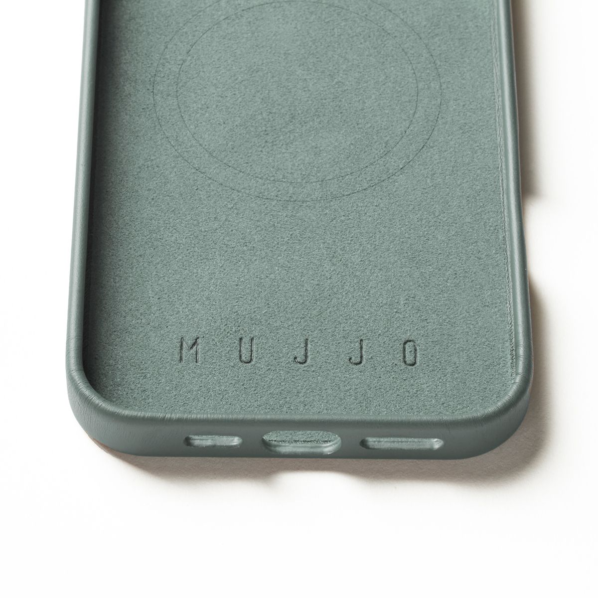 MUJJO - 全皮套手機殼兼容MagSafe適用於iPhone 16 Pro Max - 煙燻綠 - Image 3