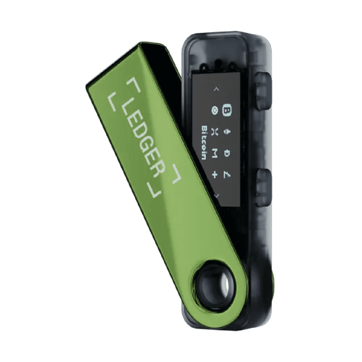 LEDGER - NANO S PLUS 冷錢包 手指錢包 Bitcoin Wallet 比特幣 離線錢包|升級版 可保管最多100項資產 - 電鍍綠色