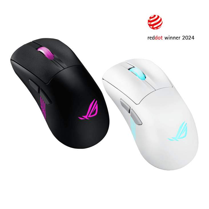 ASUS 華碩 ROG Keris II Origin 無線電競滑鼠 (三模連線)(白色)