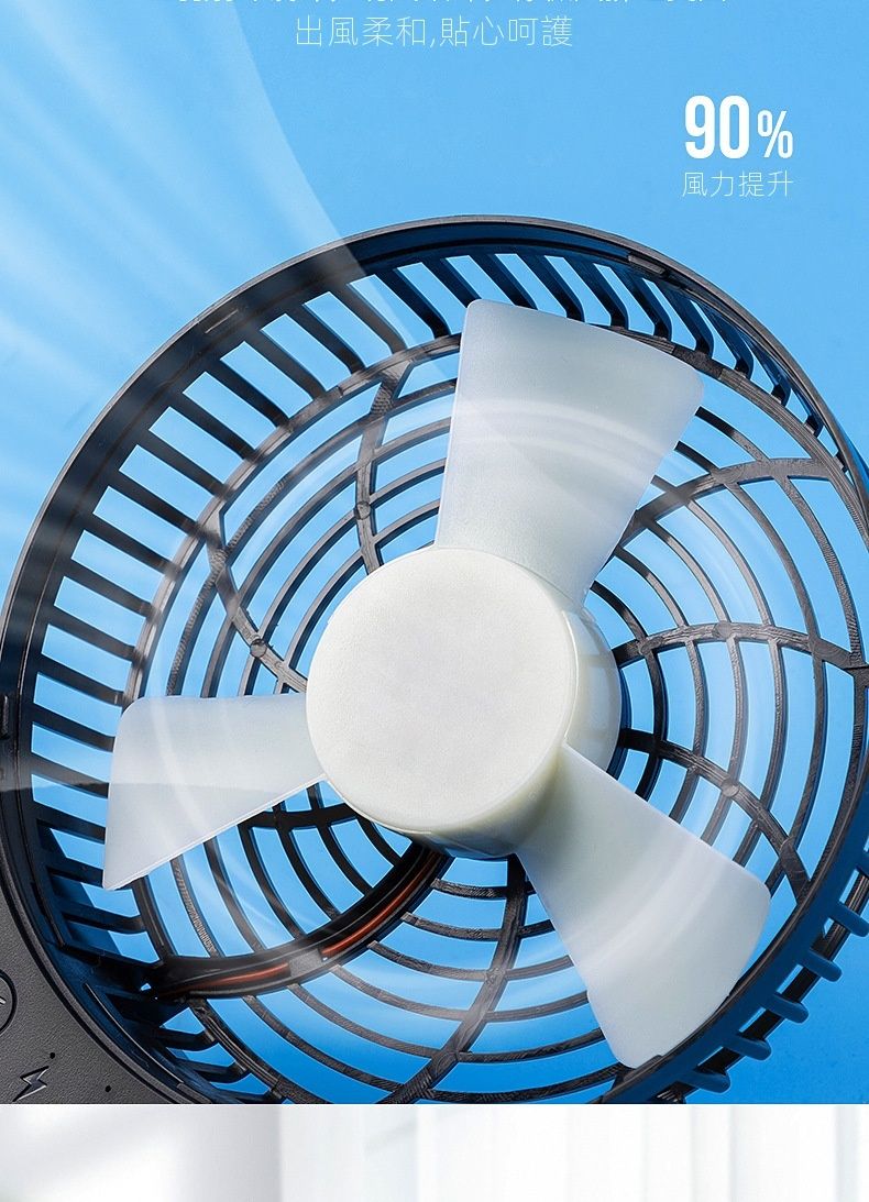 Gongtian 8211 GT532S可換雙電池版特大芭蕉扇  4段風速 USB風扇 TYPE-C充電 紫色