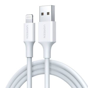 UGREEN - USB-A Lightning MFi 2.4A iPhone iPad 快速充電數據傳輸 1米 白色 | US155 / 20728