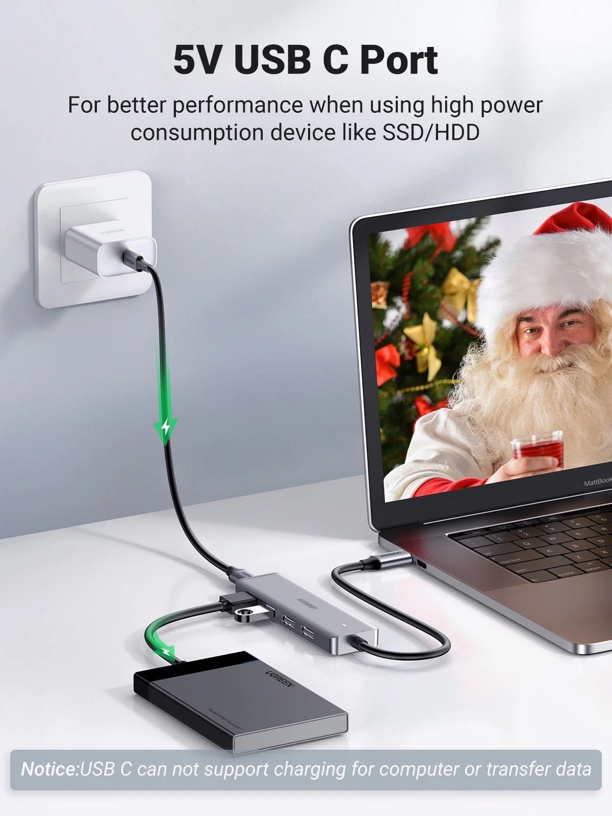 UGREEN 8211 4 端口 USB C 集線器 擴展器  CM219 70336