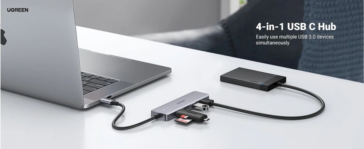 UGREEN 8211 4 端口 USB C 集線器 擴展器  CM219 70336