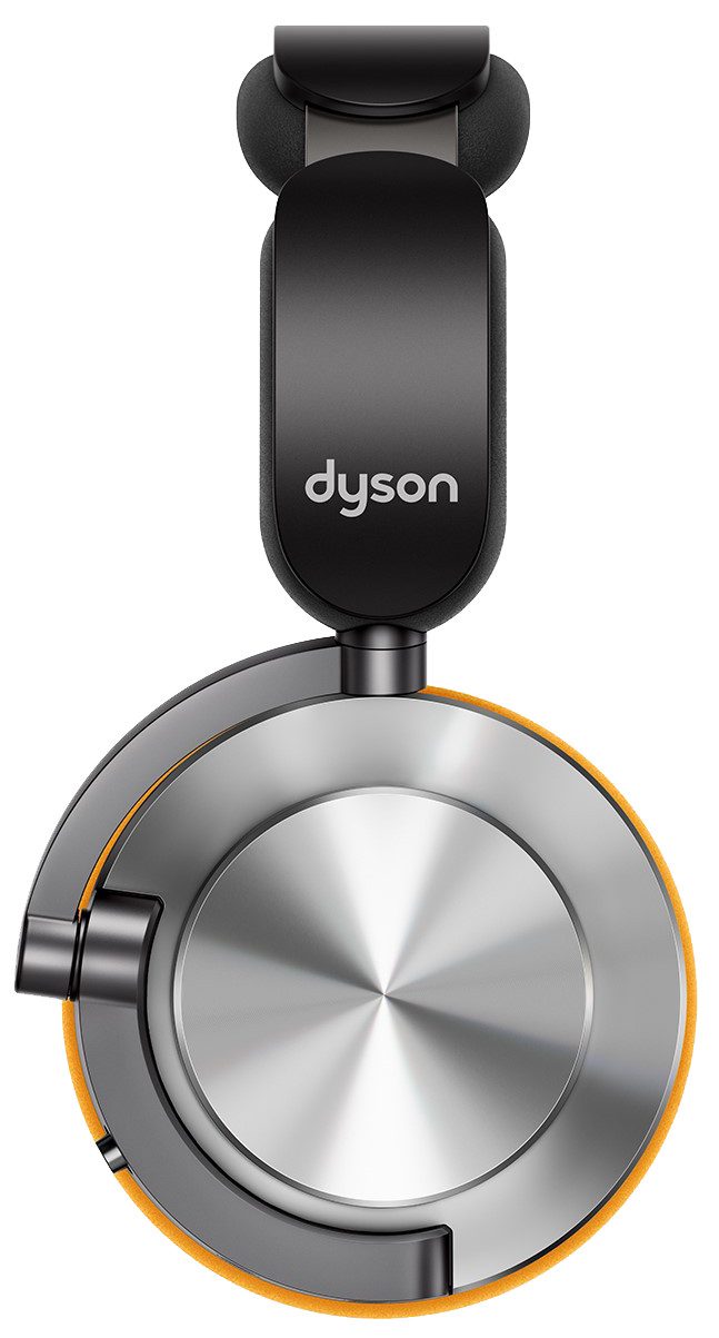 Alternative view of Dyson OnTrac™ 降噪耳機 (CNC 亮銀色 - 包括:亮麗黃耳墊及CNC 亮銀色外殼)
