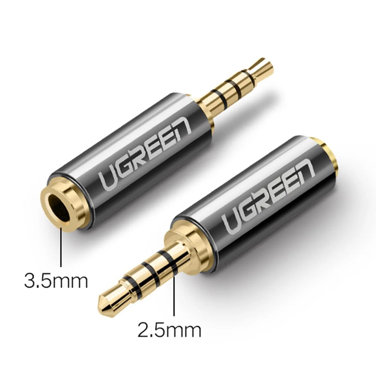 Alternative view of Ugreen - 2.5mm (公) 對 3.5mm (母) 轉接頭 Jack / Mini Jack | 20501