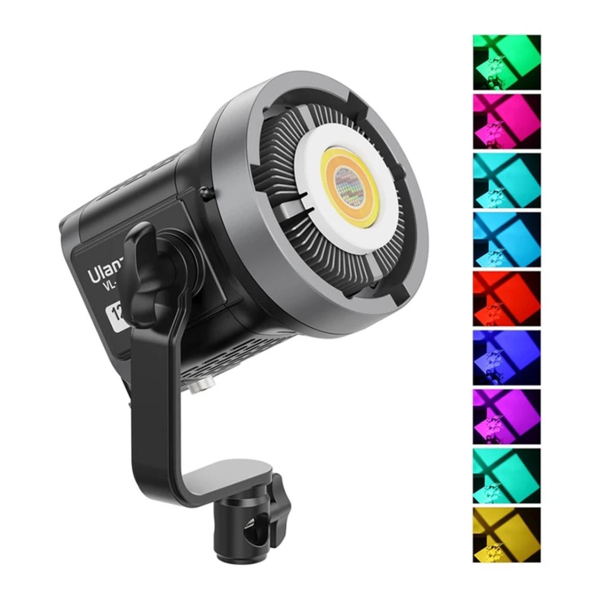 ULANZI - VL120C 室內影棚補光燈 - RGB款 | 色彩高還原 | 120W高亮 | RGB | 2700-6500K | 20700lux | 需另購電源轉接器 | 48982001-L074CNA1