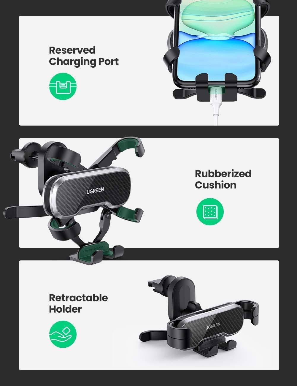 UGREEN 8211 Gravity 空調出風口支架 附鉤  LP288 80871