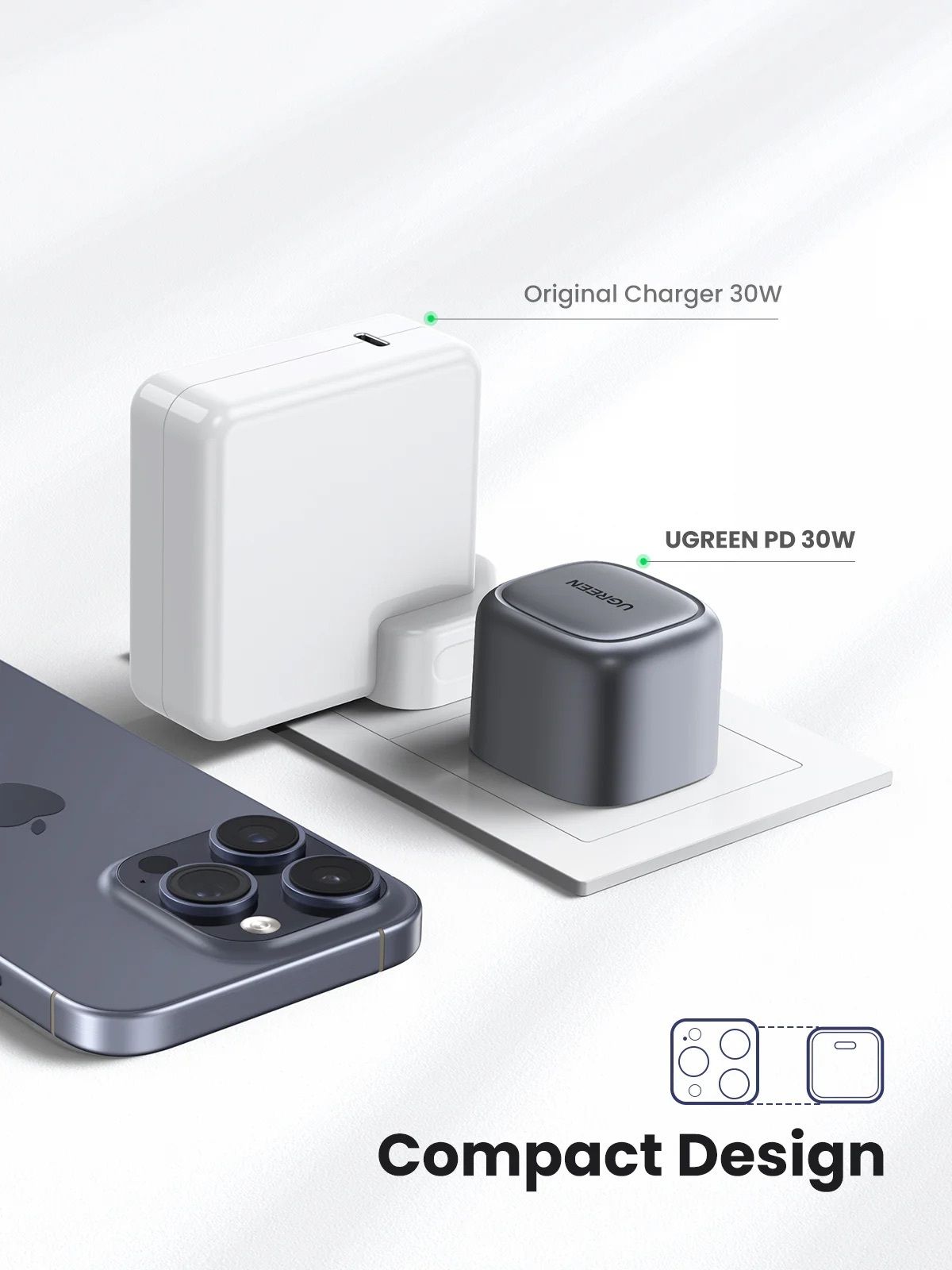 U-GREEN 8211 UGREEN Nexode 30W GaN II 技術快速充電器  CD305 90878