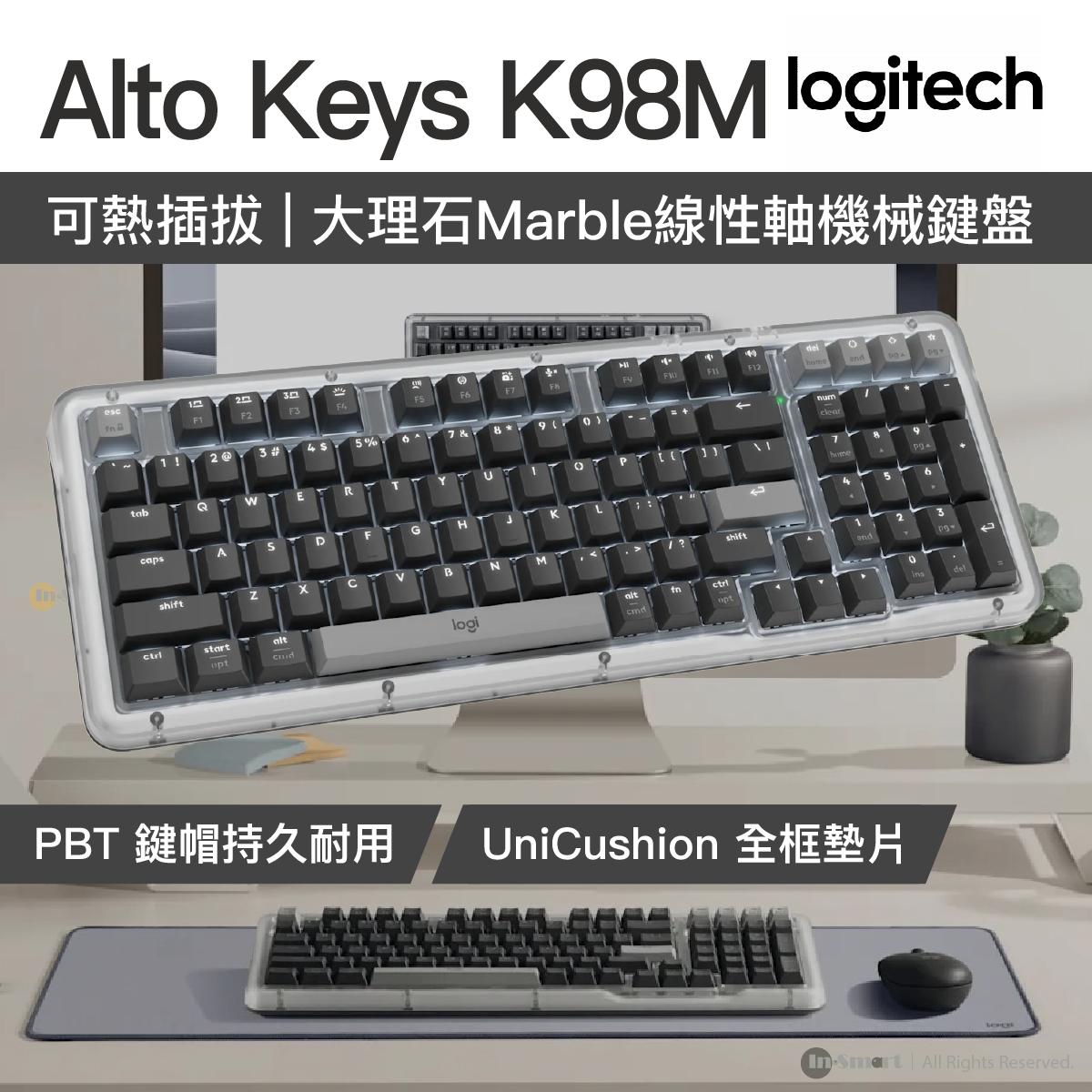 Logitech - Alto Keys K98M 機械式無線鍵盤 - 石墨灰