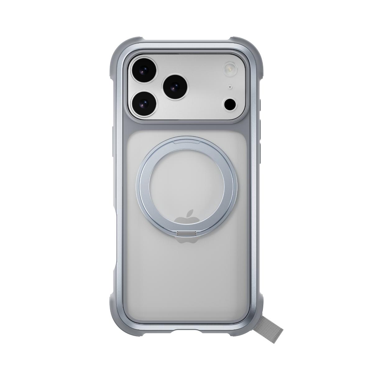 MAGEASY - iPhone 17 Pro Max - Odyssey Stand M 超軍規防摔磁吸支架手機殼(支援MagSafe)- 迷霧