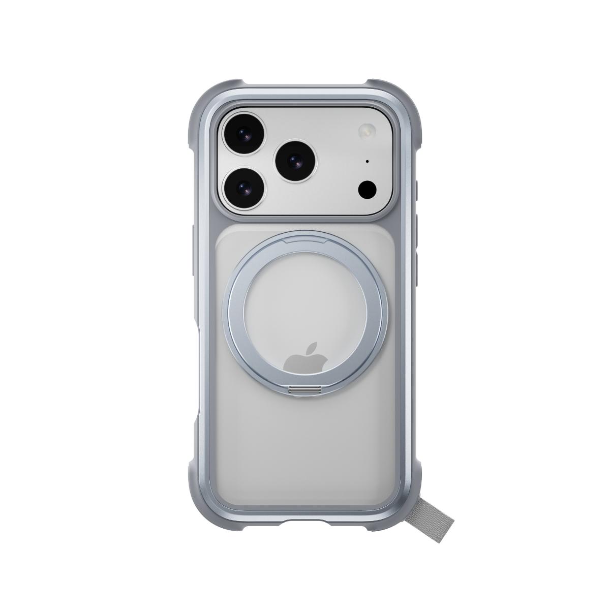 MAGEASY - iPhone 17 Pro - Odyssey Stand M 超軍規防摔磁吸支架手機殼(支援MagSafe)- 迷霧