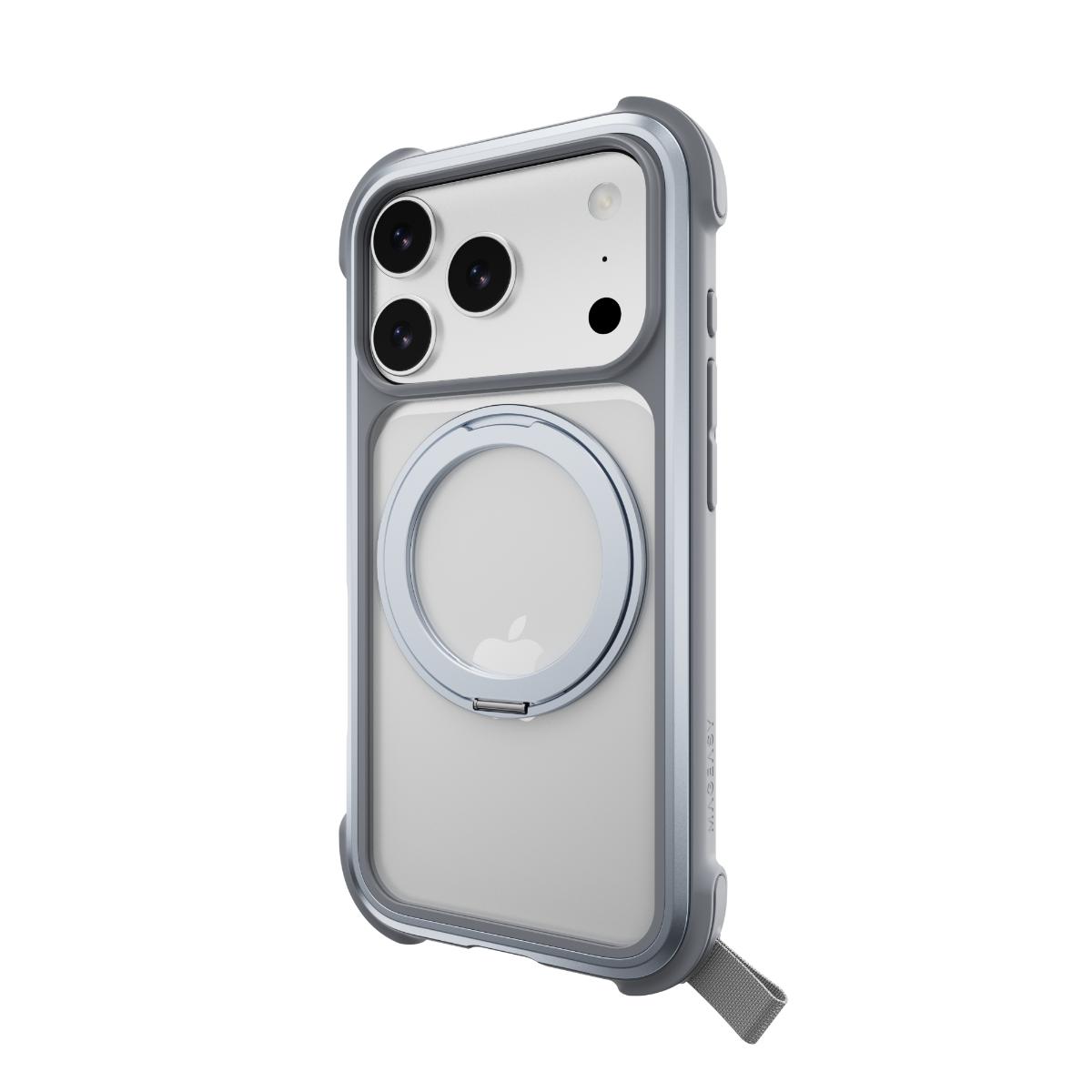 Alternative view of MAGEASY - iPhone 17 Pro - Odyssey Stand M 超軍規防摔磁吸支架手機殼(支援MagSafe)- 迷霧