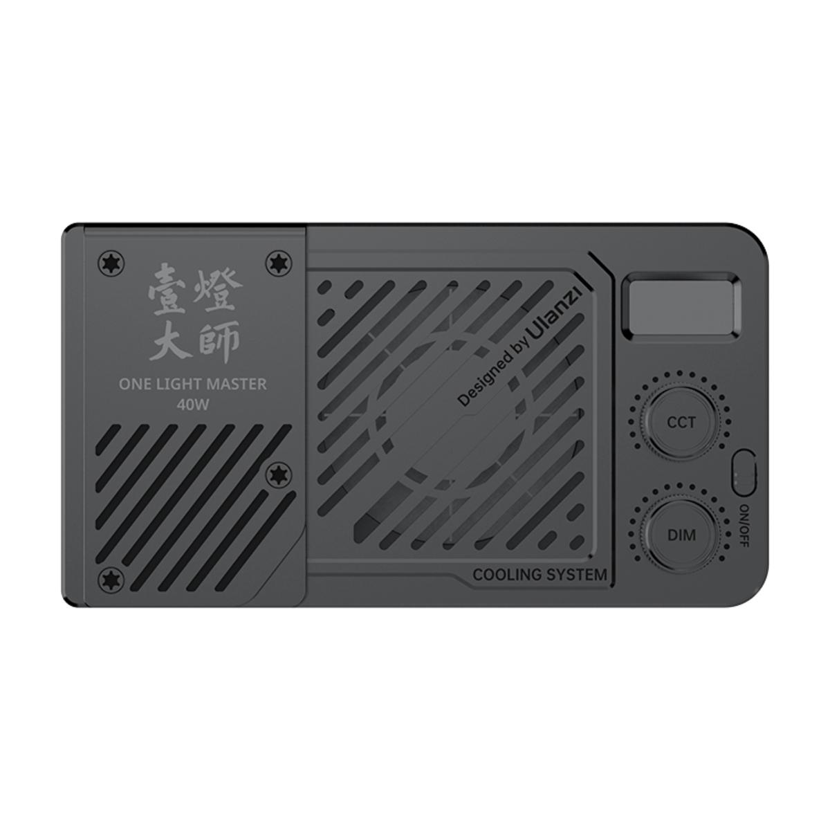 ULANZI - P40RGB 一燈大師 40W口袋燈補光燈 - 彩色 | 37Wh內置電池 | 可視化屏幕 | CRI顯色指數:≥96 | 最大亮度可達14000Lux | 48922002-L130 - Image 4