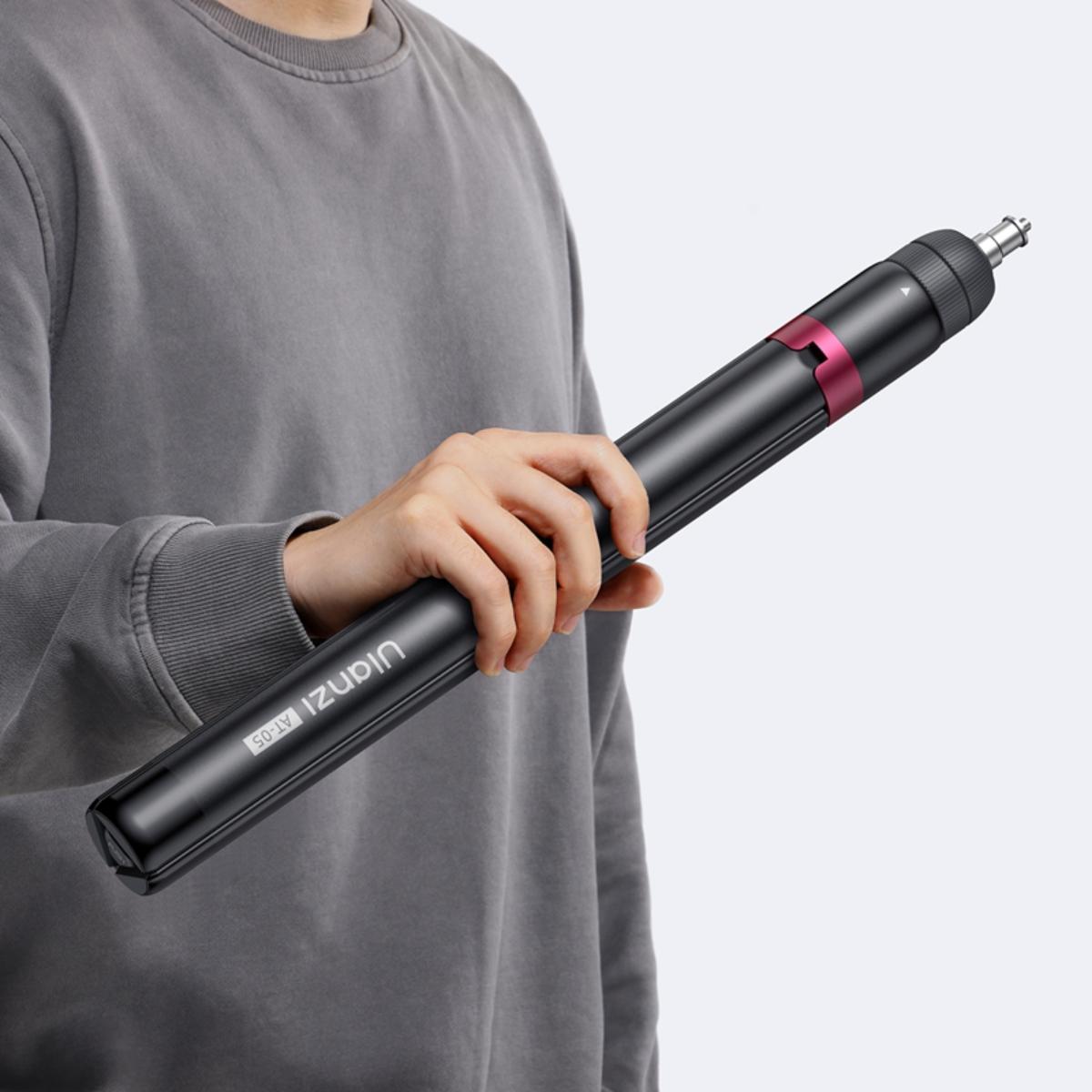 ULANZI - AT-05 2M偏心管燈架 - 黑色 | 雙鎖緊旋鈕 | 一鍵打開 | 48926001-T083 - Image 3