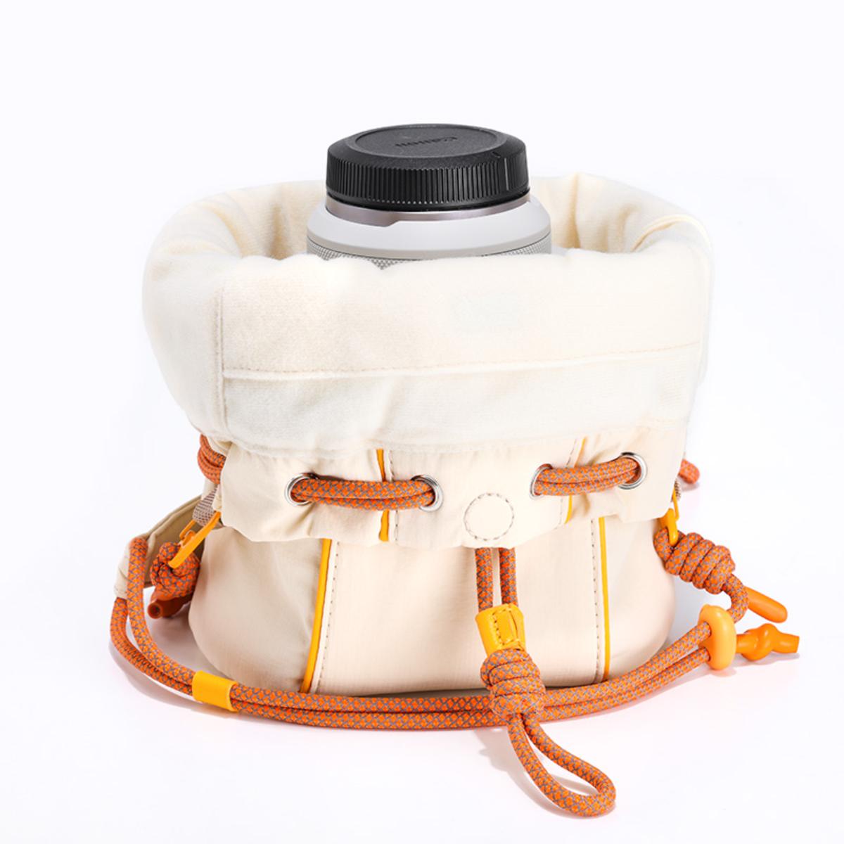 ULANZI - DS01 斜背相機包 - 米白色 | 束口開合 | 磁力緩存 | 耐磨尼龍 | 一機一鏡 | 磁吸快取設計 | 48936001-B156 - Image 7